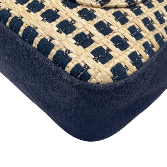 Chanel Tan / Black 2011 Raffia Flap Bag - Picture 9 of 15